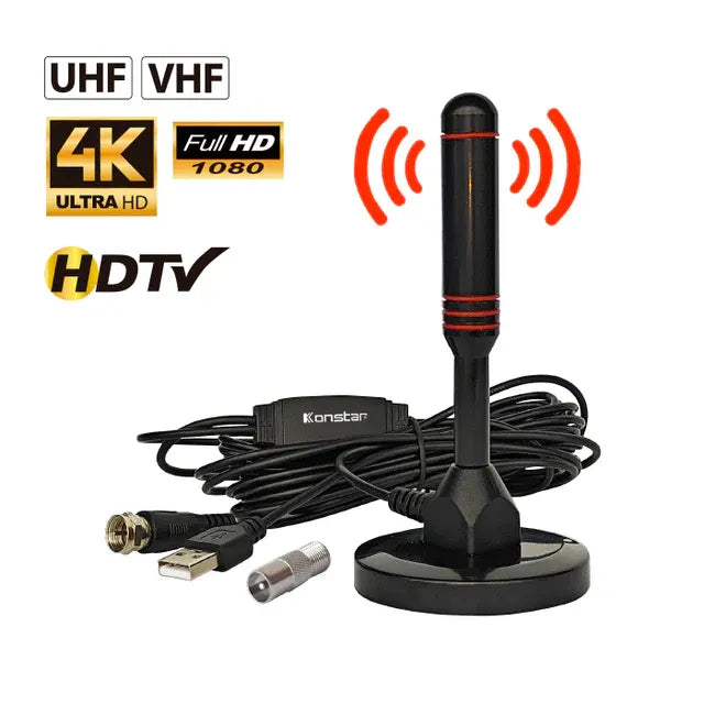 NUEVO PACK TDT VISION PRO - 1 DECODIFICADOR 4k + 2 ANTENAS DIGITALES