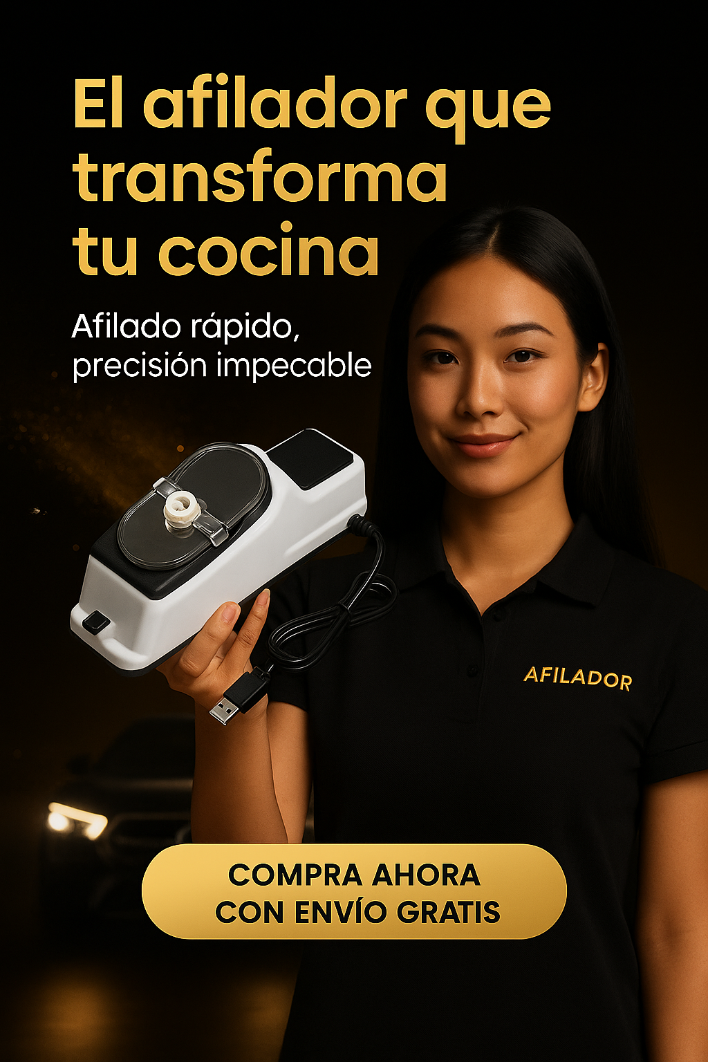 AFILADOR DE CUCHILLOS 4 EN 1 PRO ORIGINAL