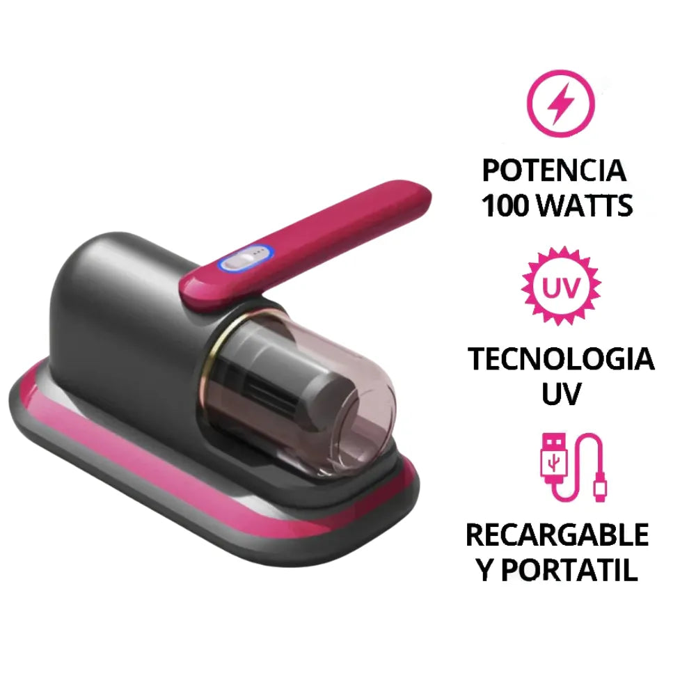ASPIRADORA PORTATIL DE COLCHON PRO + ESTERILIZADOR UV