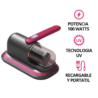 ASPIRADORA PORTATIL DE COLCHON PRO + ESTERILIZADOR UV