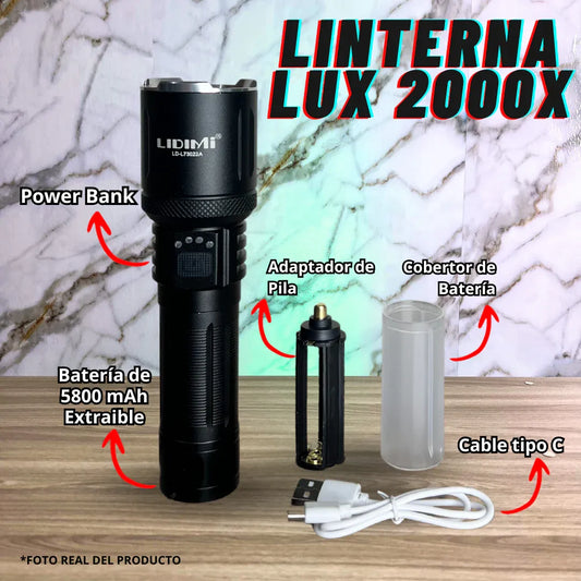 LINTERNA LUX 2000X